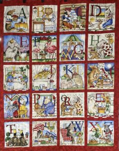 Alphabet Pantograph Quilting Pattern